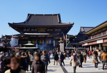 1月中旬の川崎大師